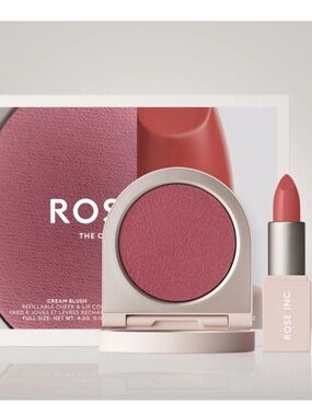 ROSE INC Cream Color Blush and Lipstick Gift Set BRAND NEW/SEALED